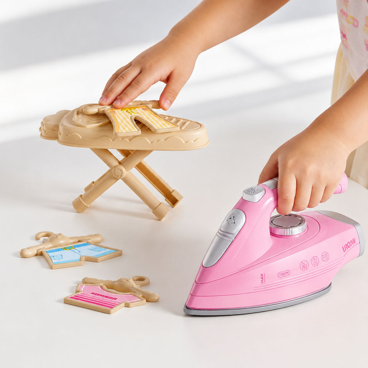 Ironing Set Iron With Vibration Light Sounds Accessories