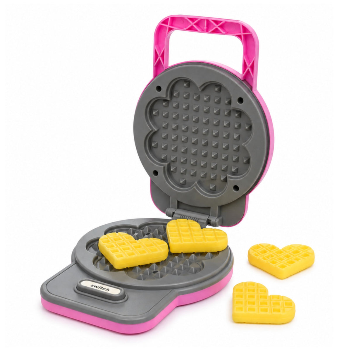 Waffle Maker For Kids - Waffles With Color Changing Lights And Sounds - Pink