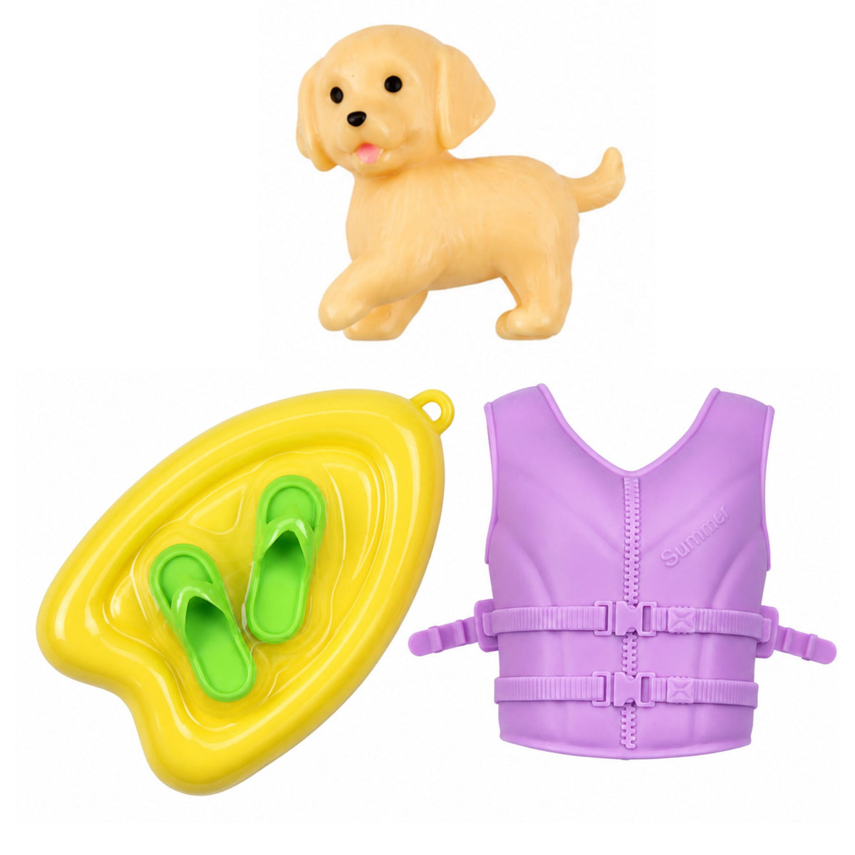 Anlily Poupée dans un bateau à moteur pour chien et chiot, ensemble d'accessoires de planche