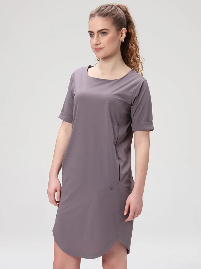 Kvinders kjole løkke ubakala grå m