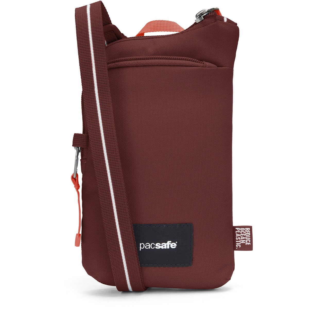 Pacsafe Go Tech Crossbody Garnet Red
