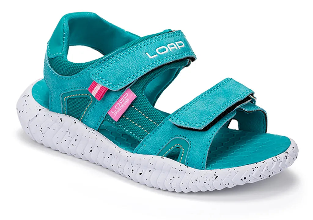 Lúb sandals leanaí veos kid blu gorm 28