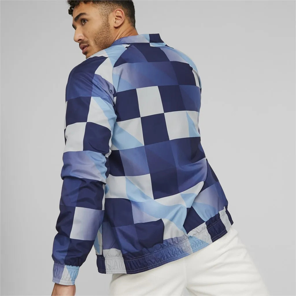 Chaqueta prematch puma manchester city para hombre gris m