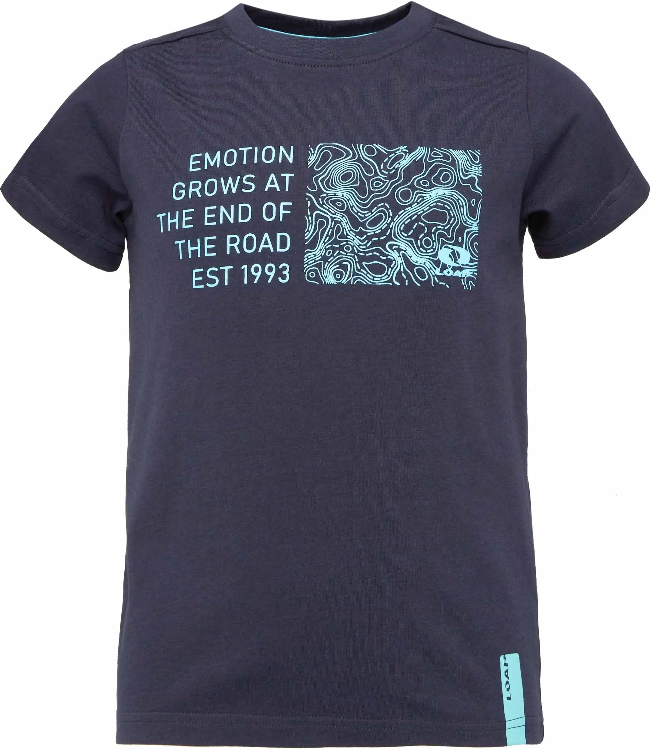 Chłopięcy T-shirt Loap Boodar Tm. Niebieski Niebieski