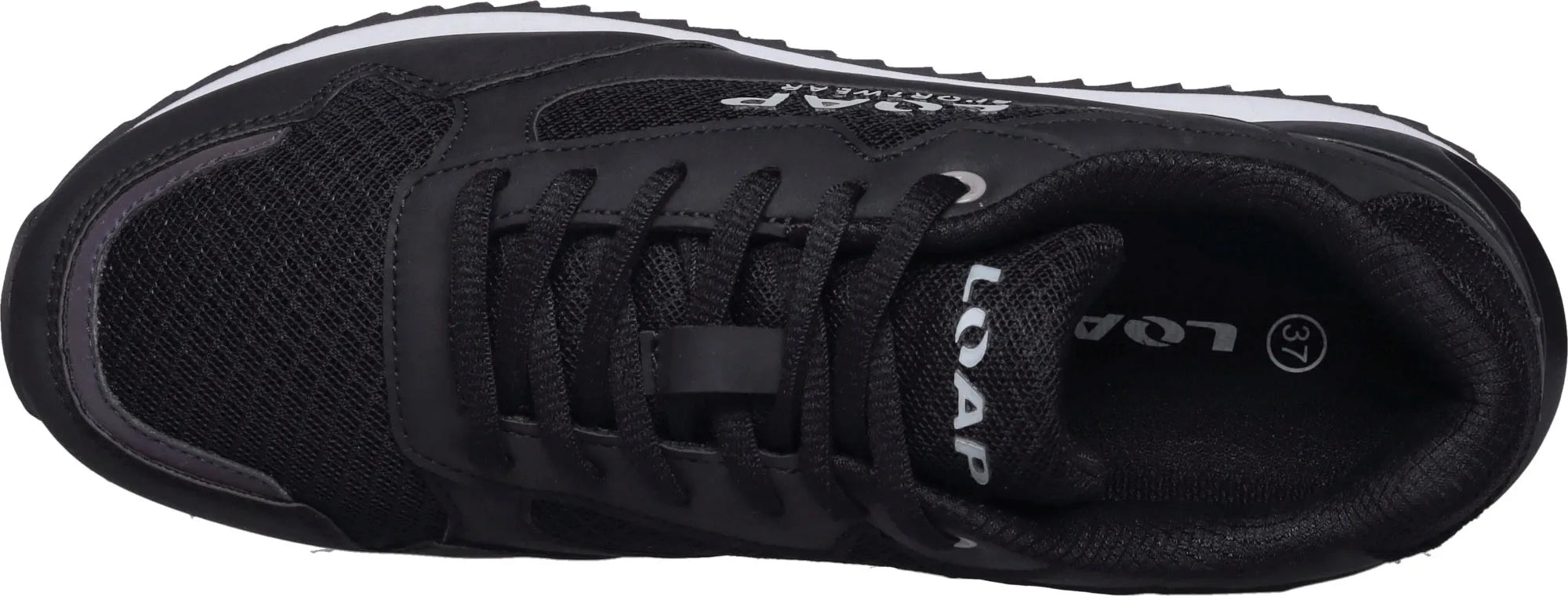 Kindervrijetijdsschoenen loap byrne j zwart-grijs zwart 37