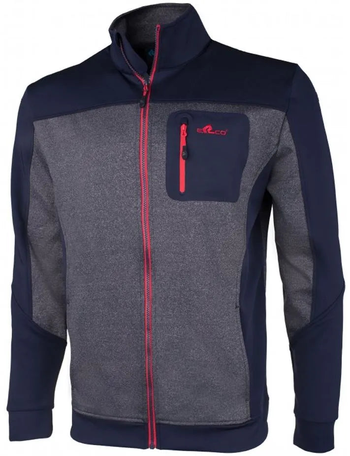 Geansaí na bhFear Erco Bork Gorm-liath Mel Blue