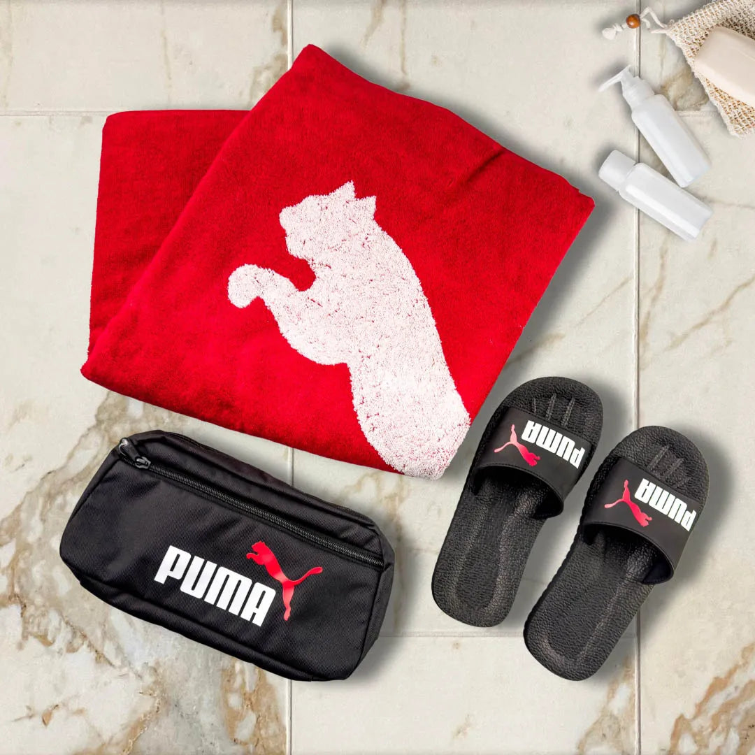 Puma Towel L 70x140cm Red Black