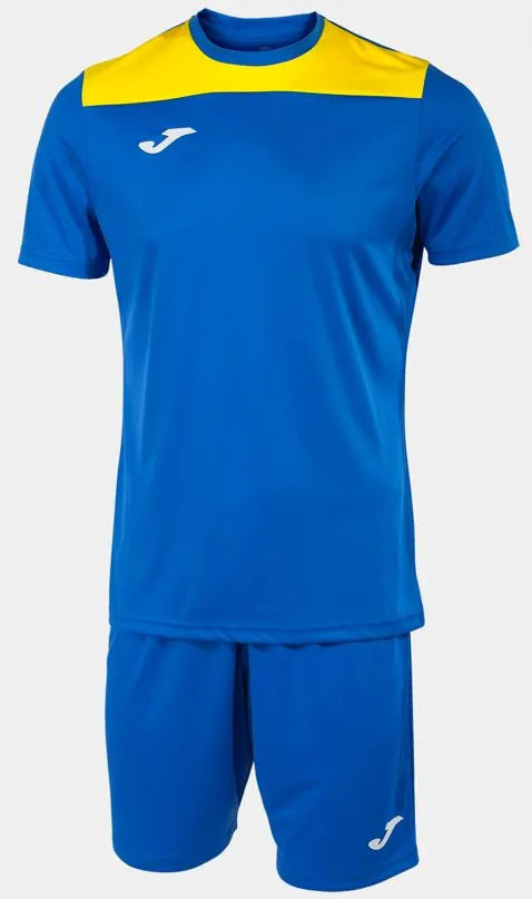 Zestaw sportowy Joma Phoenix II w kolorze królewskiej żółci, niebieski s