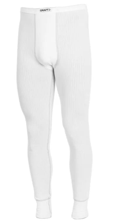Calça térmica ativa Craft longa branca masculina branca s