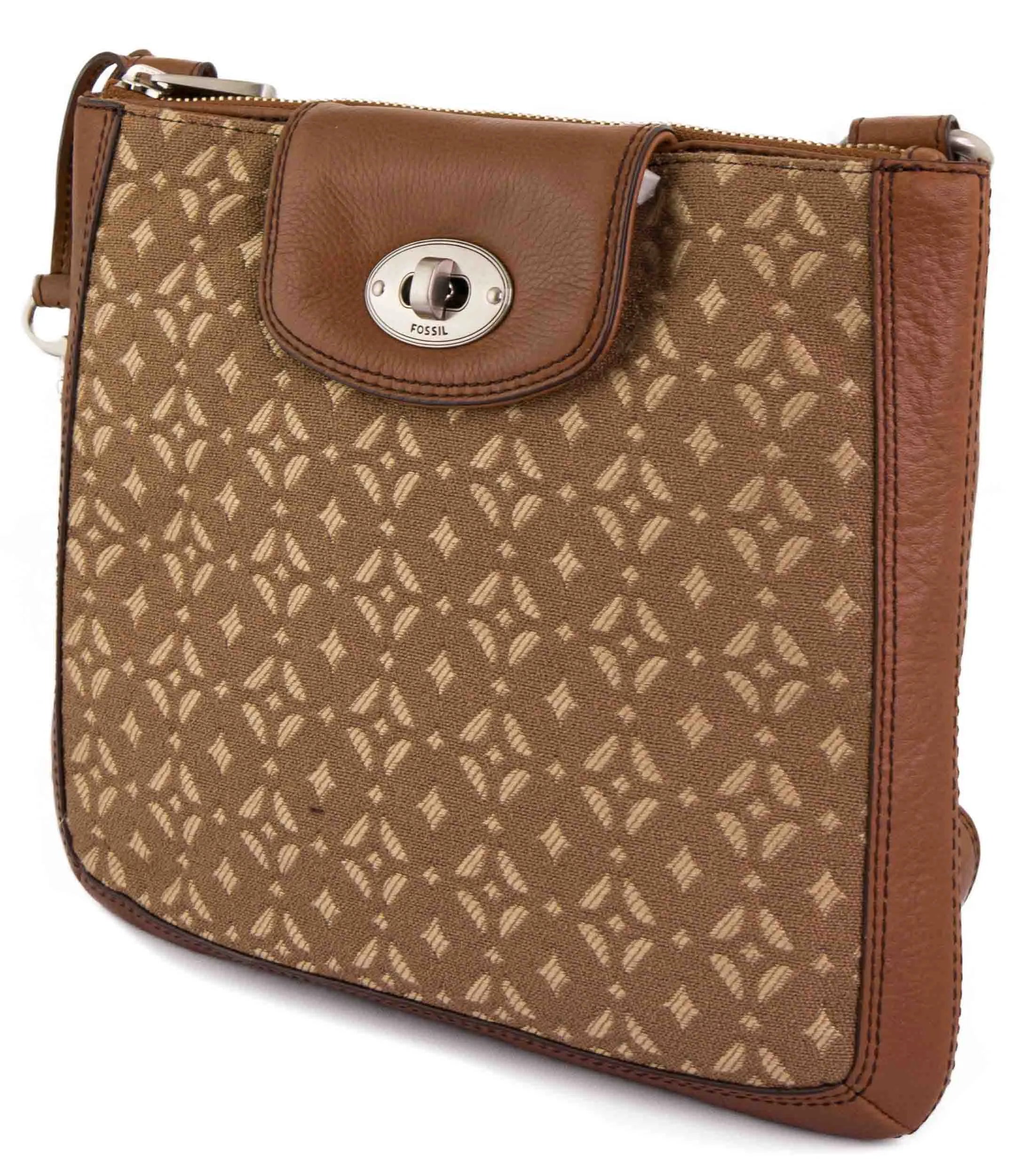 Women's Handbag Fossil Wmns Shoulderbag Marlow Signature Crossbody Brown