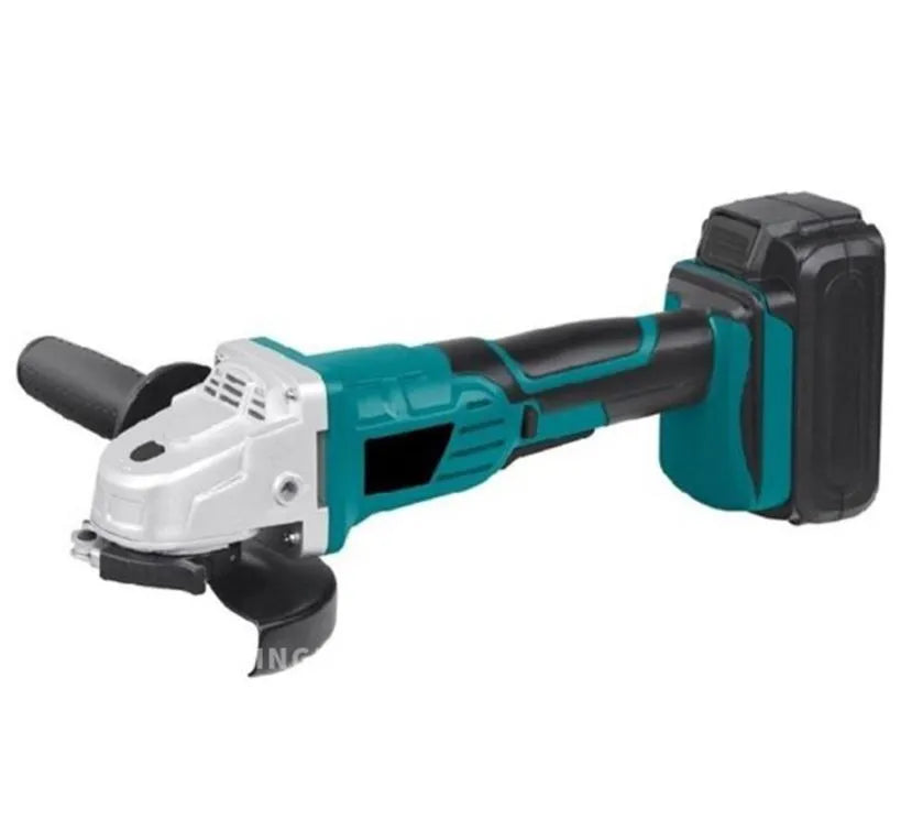 Smerigliatrice angolare a batteria con 2 batterie Verde