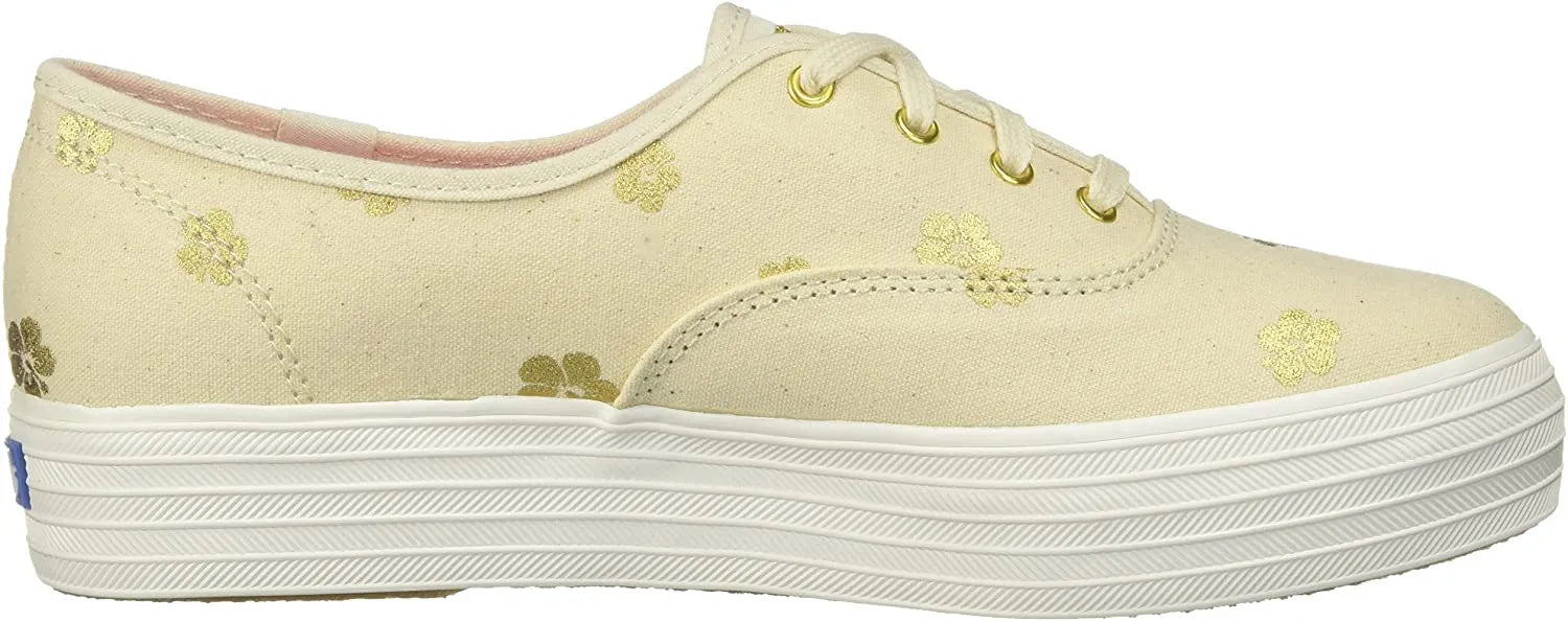 Zapatos De Mujer Keds Wms Triple Kick Hibiscus Natural Beige