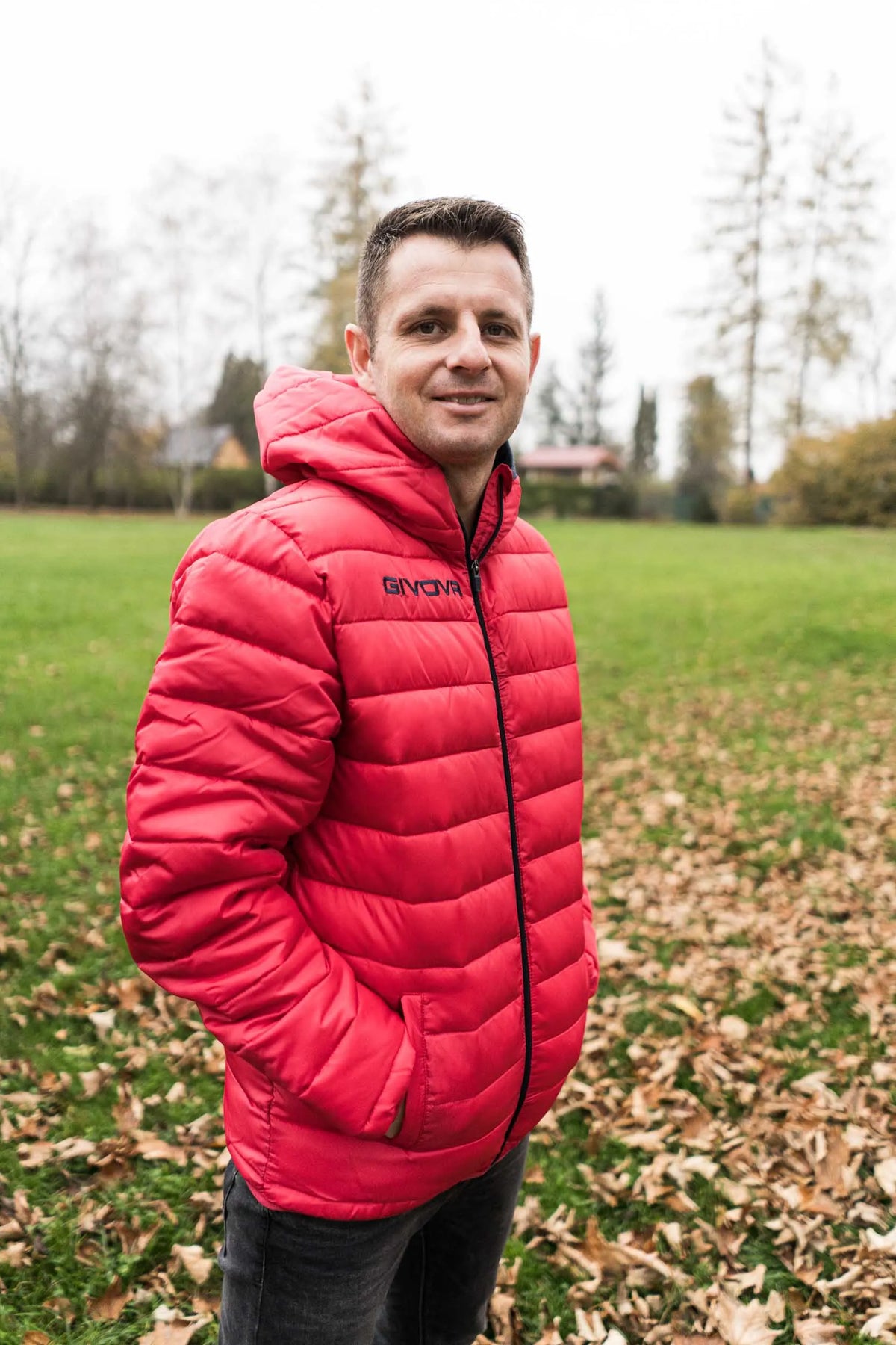 Jacket Spóirt Givova Olanda Dearg