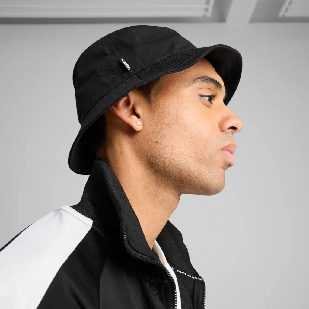 Gorro de pescador con logo Ess No.1 de Puma negro
