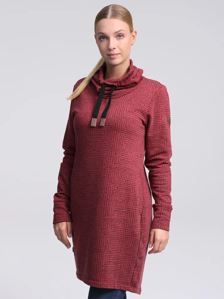 Gúna spóirt na mban/lúb geansaí ebunka pink xs