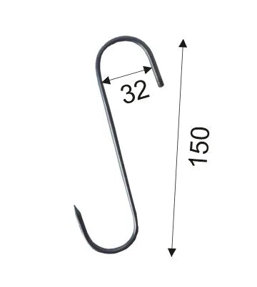 Stainless Steel Smokehouse Hook Grey
