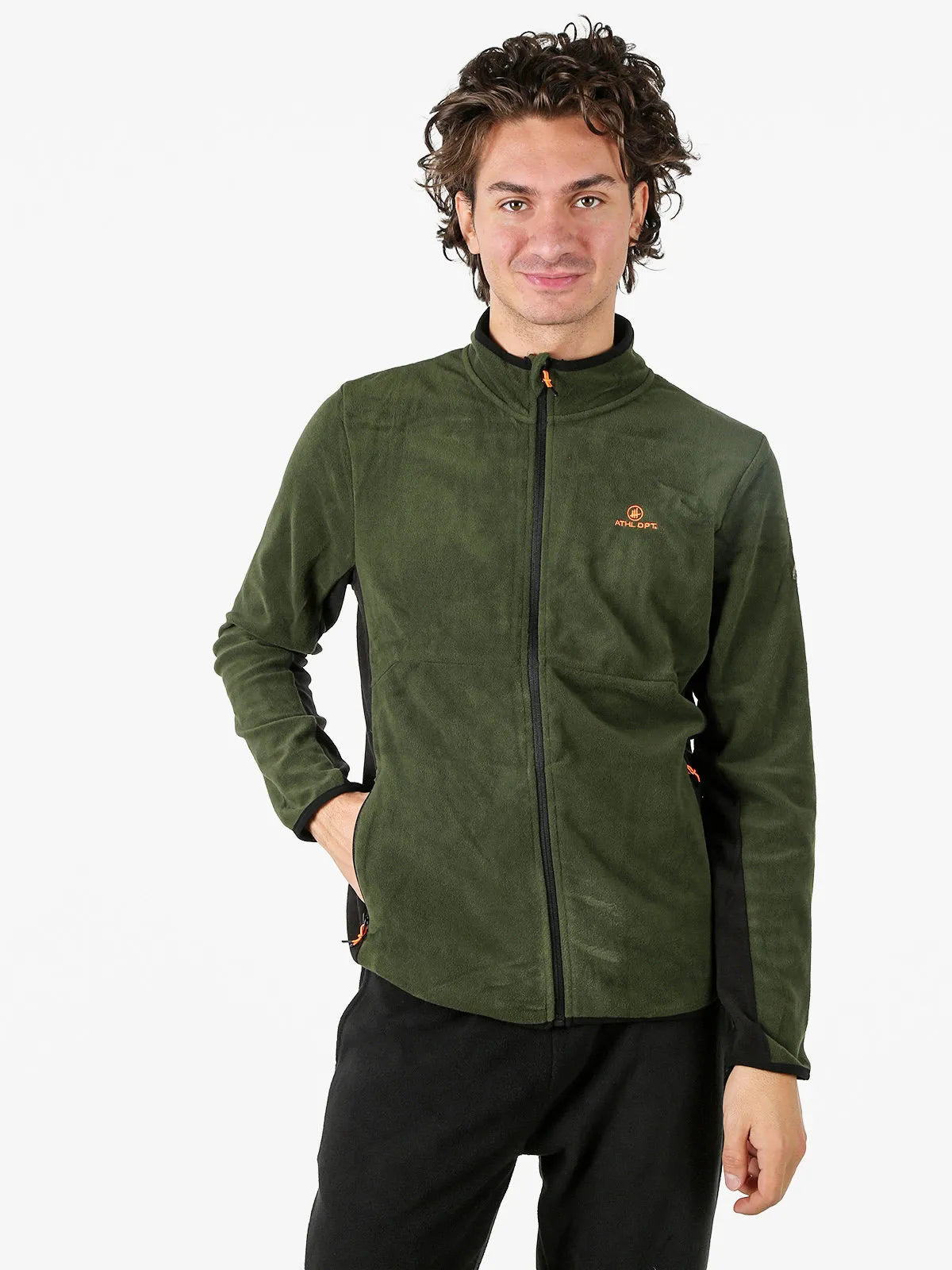 Hanorac fleece pentru bărbați Athl. Dpt Madison A12100 Verde