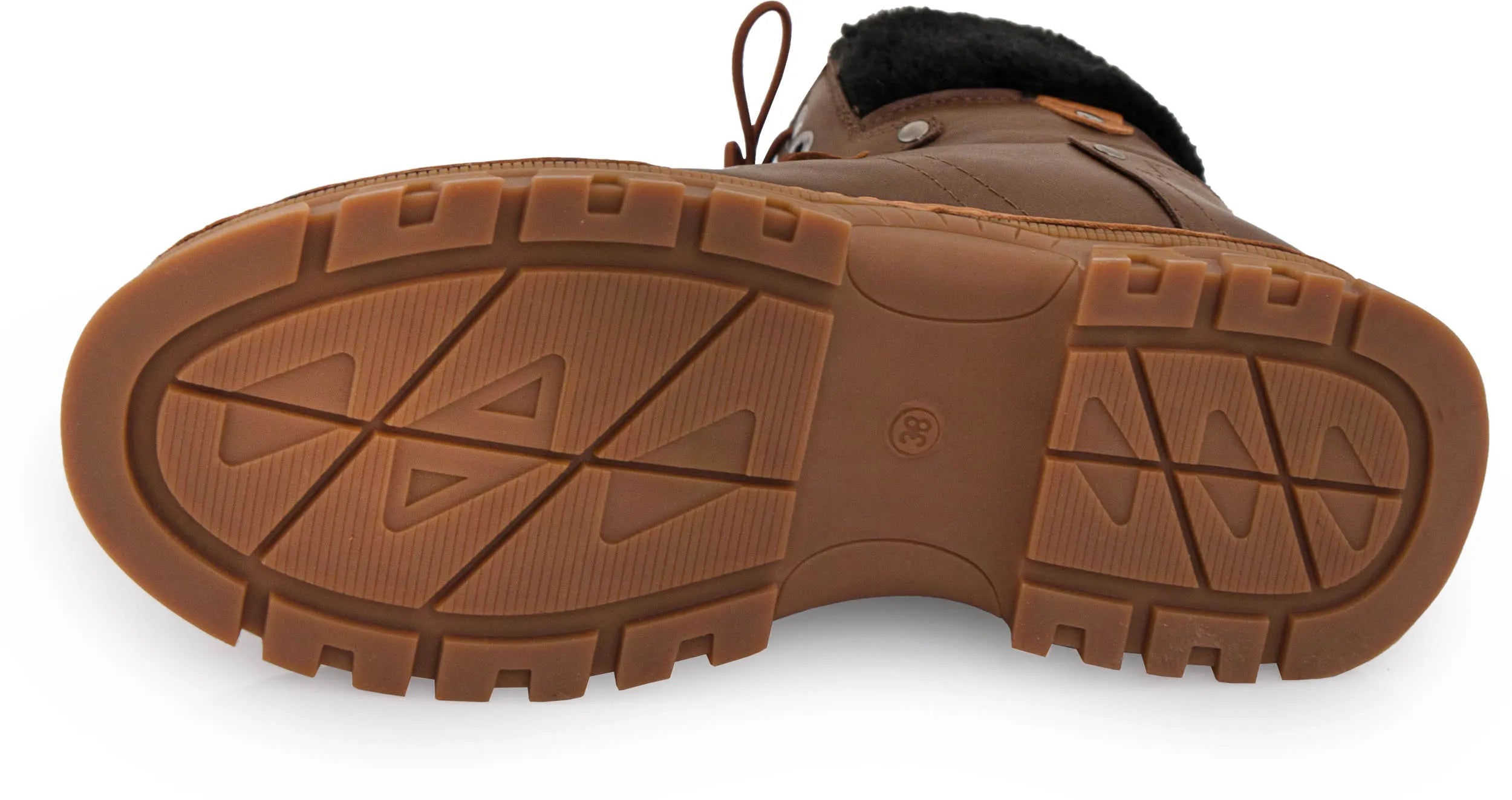 Kvinnors vinterläderstövlar Nell 207 Praline Brown