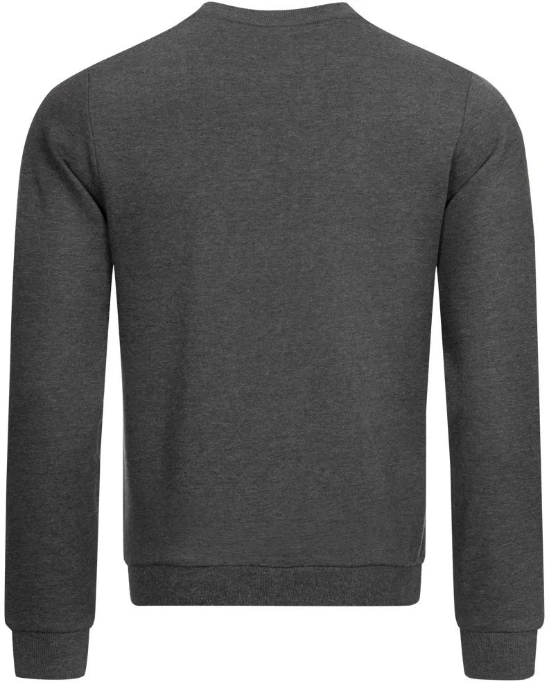 Jeep Men Round Neck Sweatshirt Star All Grey
