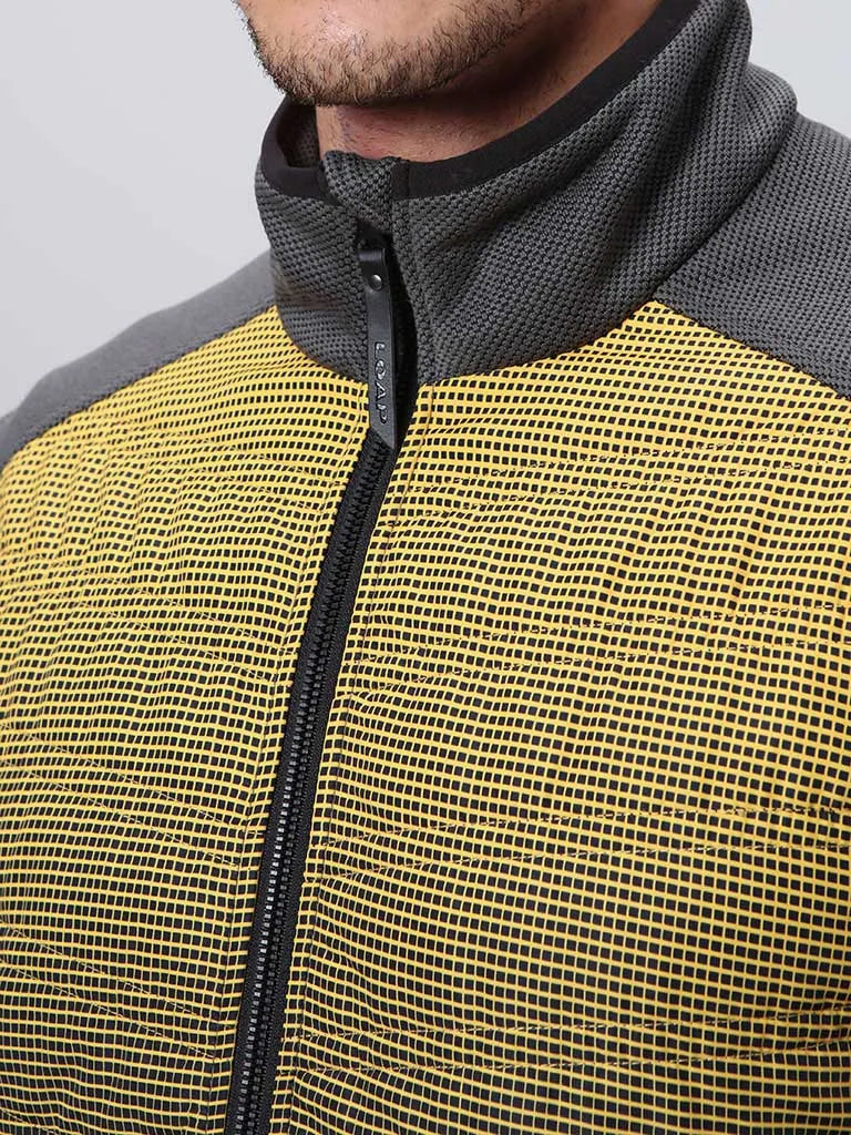 Maglia sportiva da uomo Loap Gandalf Grigio-giallo
