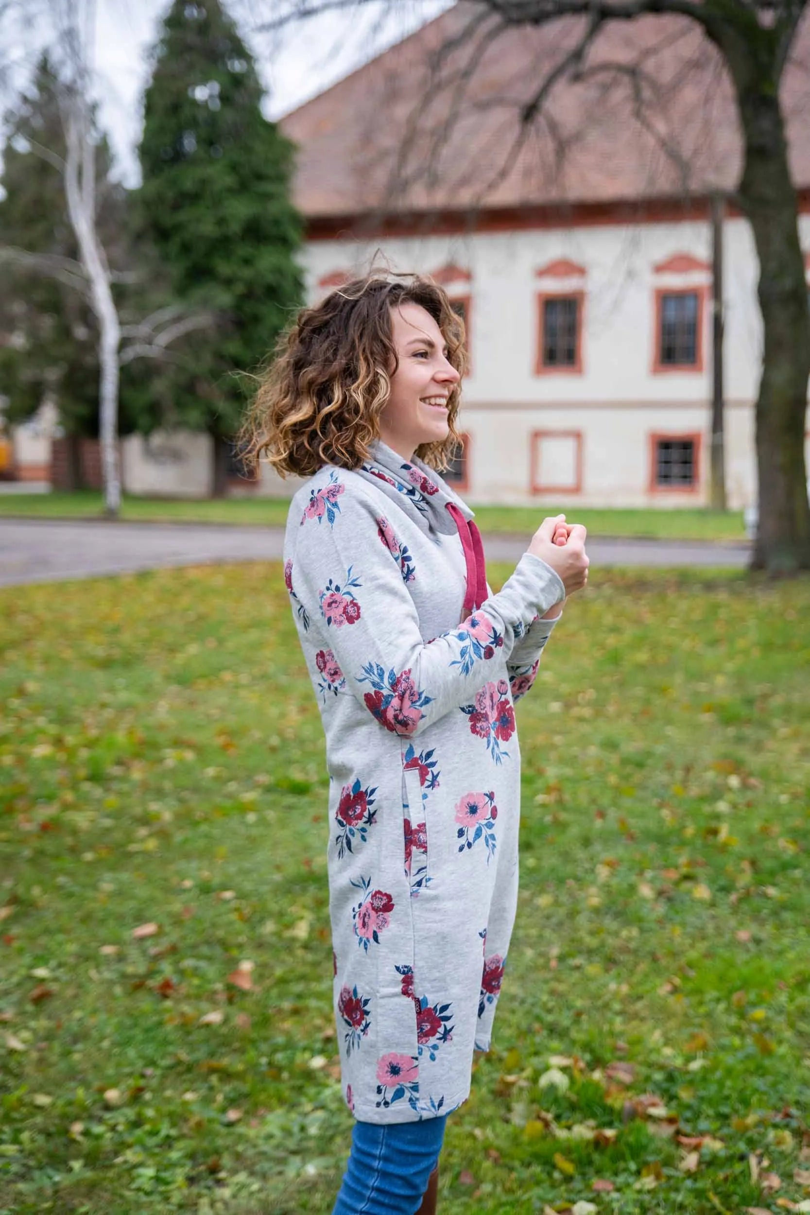 Damen Sportkleid/Sweatshirt Loap Ebunka Grau