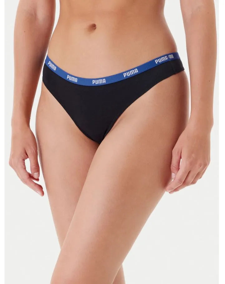 Chiloți de damă Puma String 3p roz-orhidee-albastru Mix