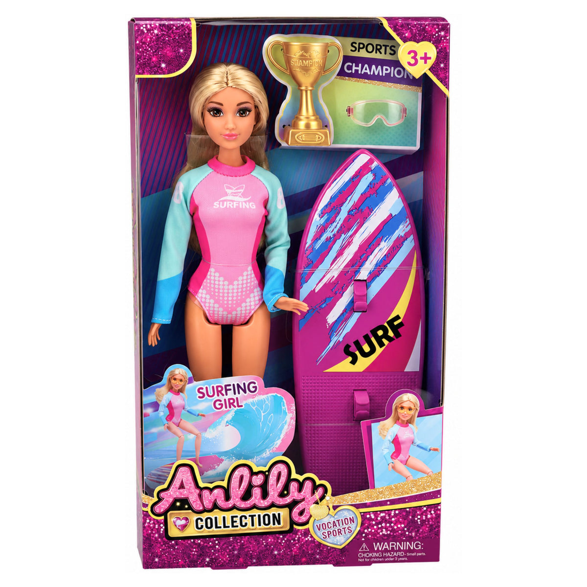 Anlily Surfer Doll I Wetsuits Weiss Le Socrú Gabhálais Clár Surfála