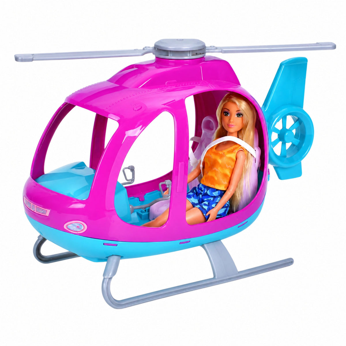 Anlily Doll Set Large Helicopter Movable Propellers Purple Set