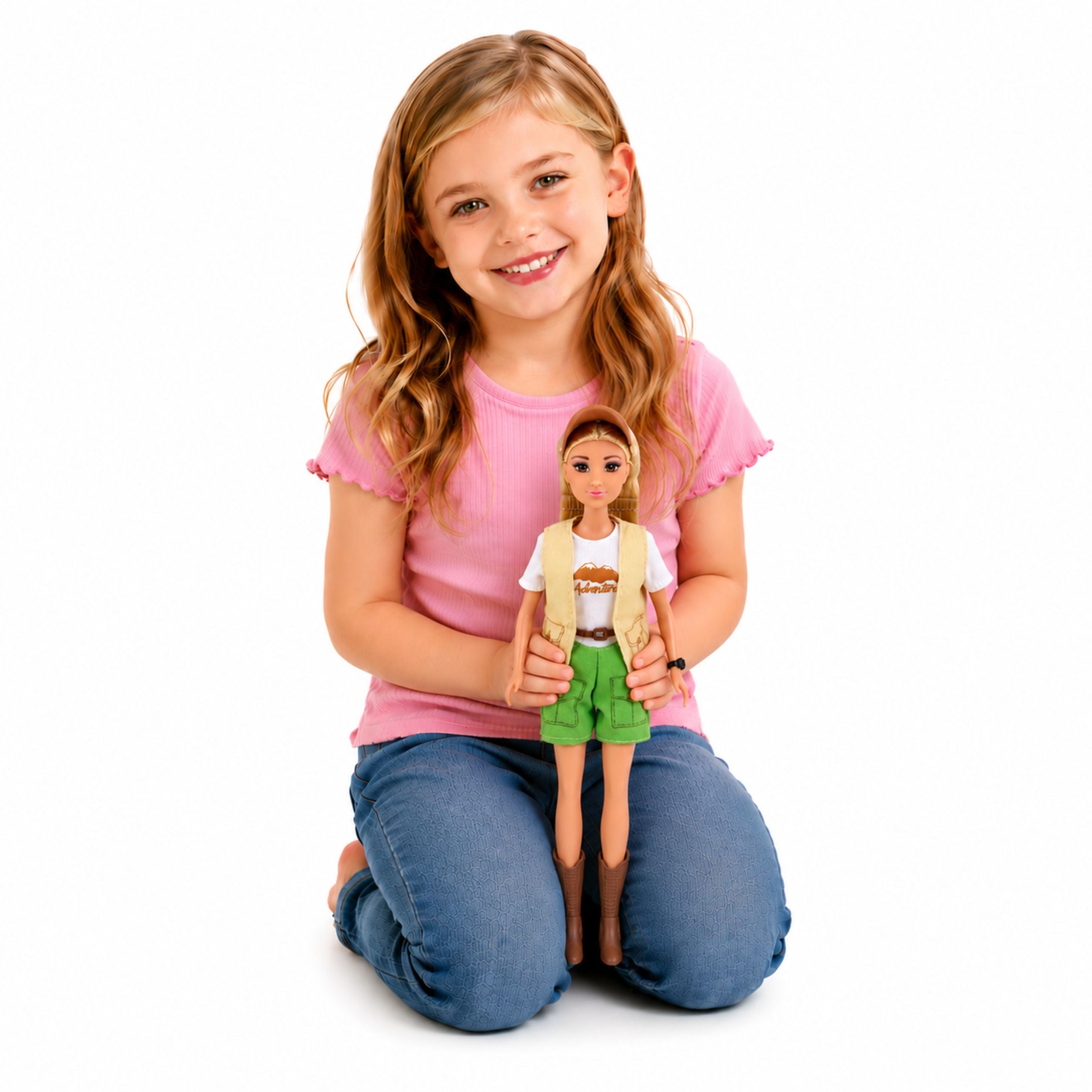 Anlily Traveler Doll With Dog Backpack Accessories Set