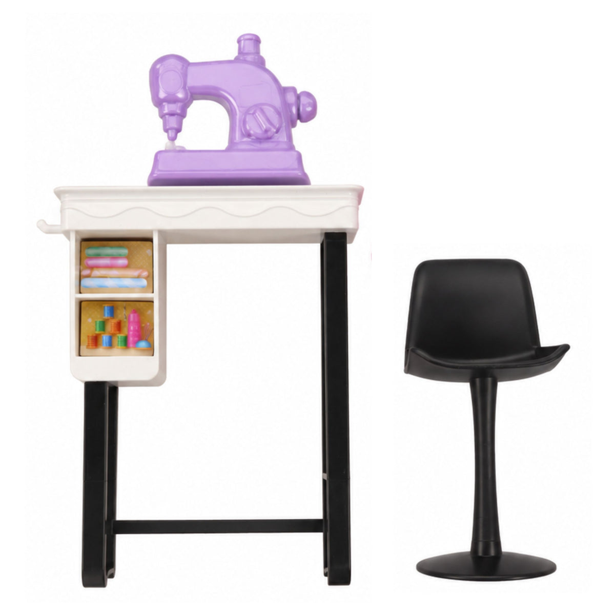 Anlily Doll Fashion Designer Clothes Sewing Machine Furniture Mannequin
