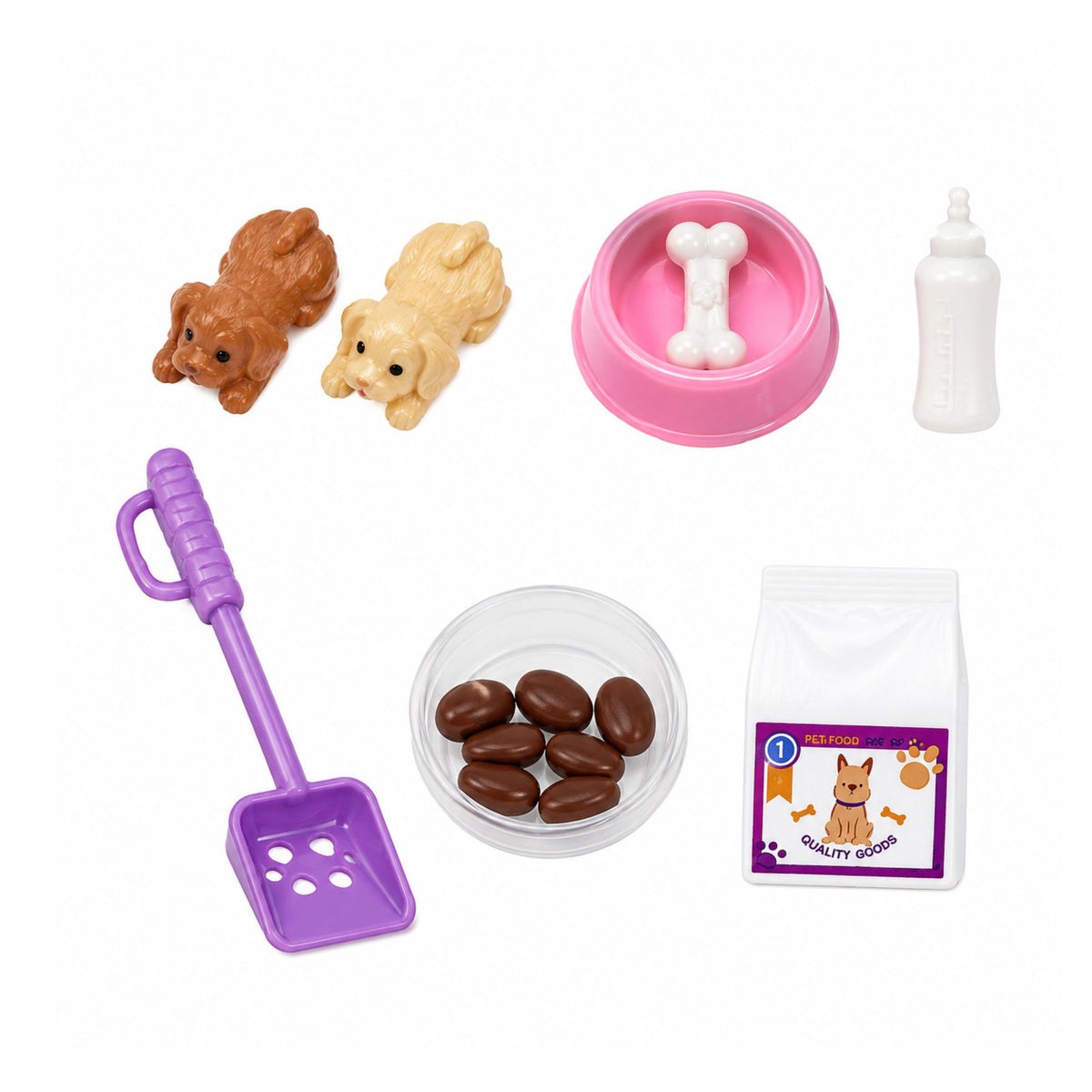 Ensemble d'accessoires de toilettage pour animaux de compagnie Anlily Big Dogs Doll