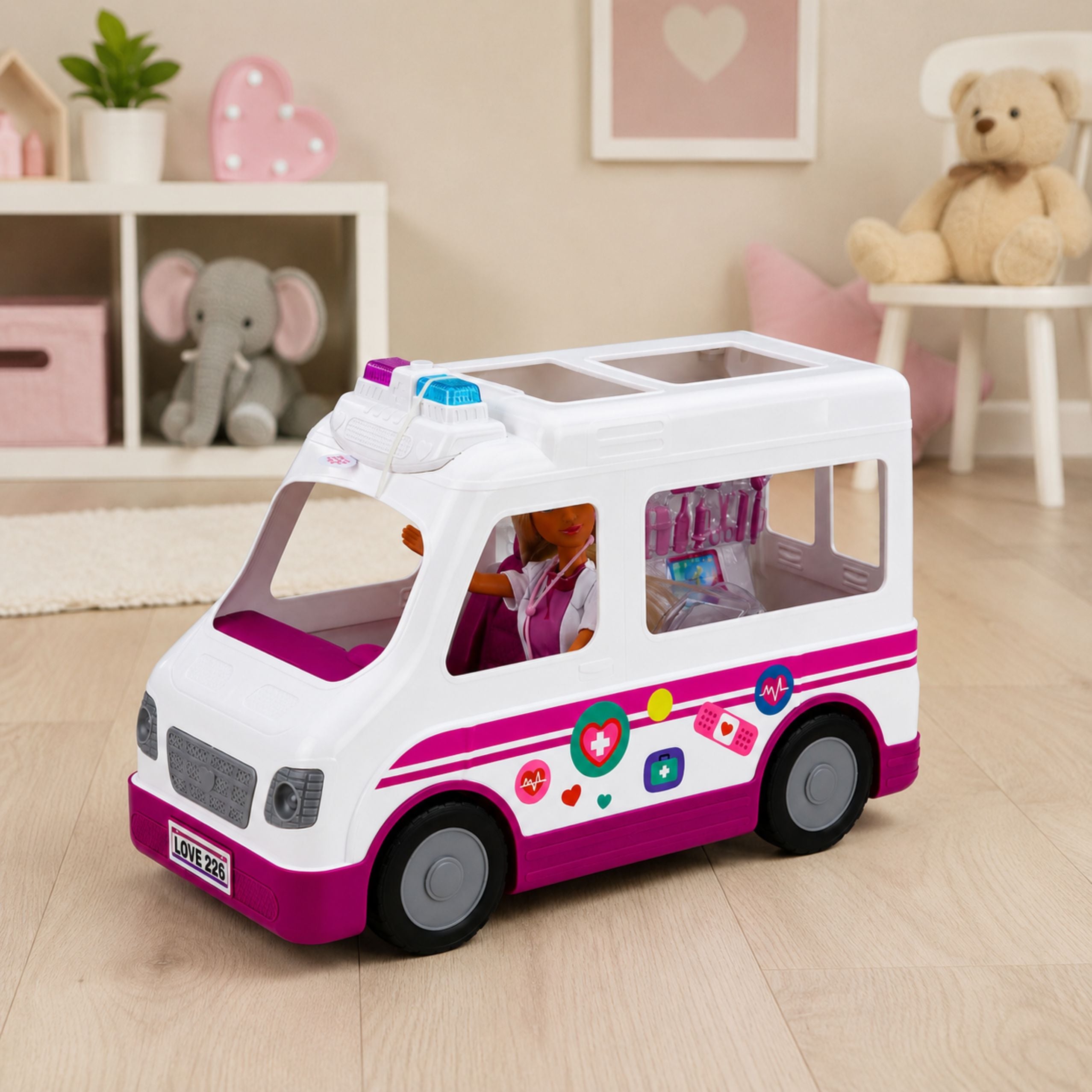 Anlily Doll Doctor Nurse Ambulance Medical Accessories