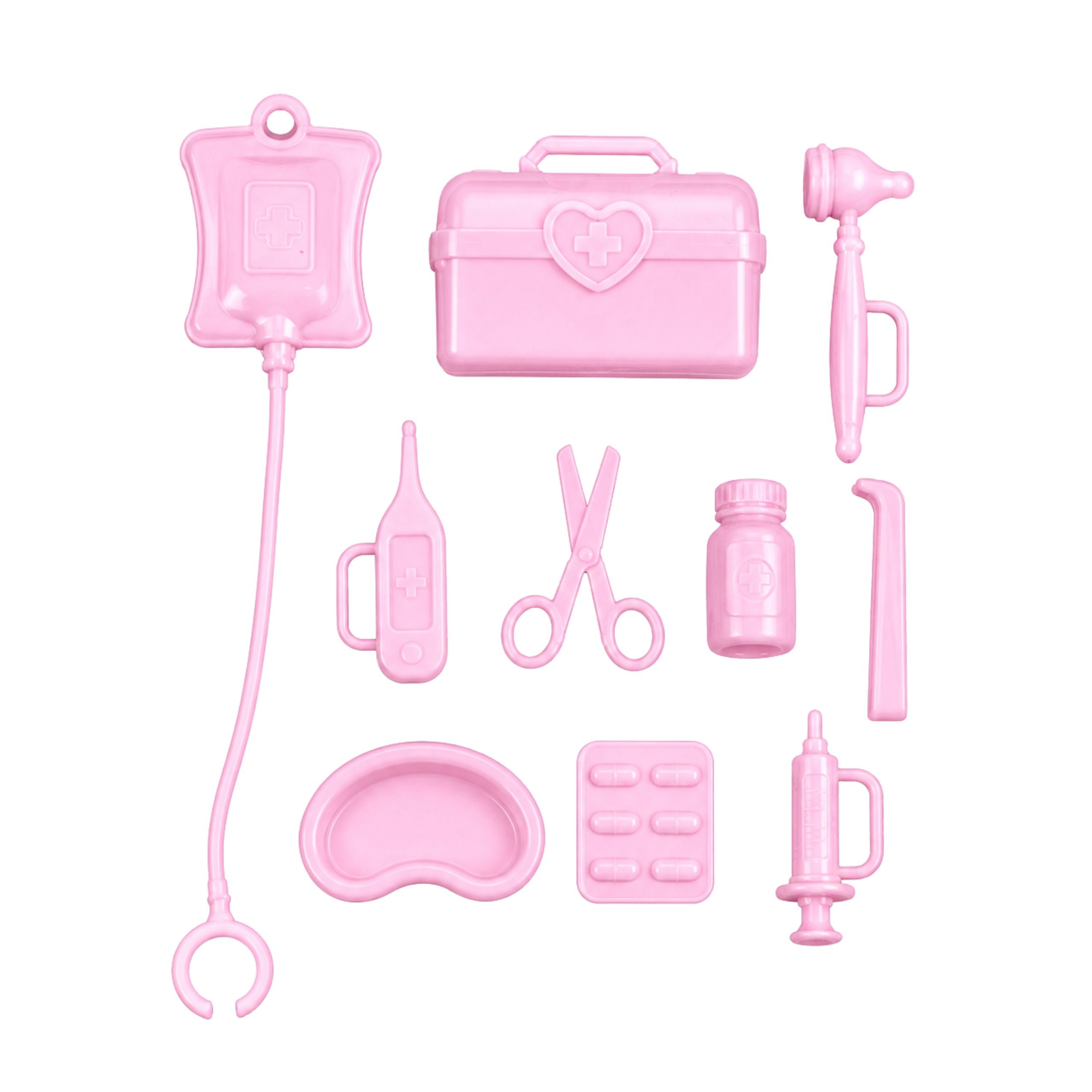 Anlily Dolls Doctor With Patient Hospital Bed Drip Accessories