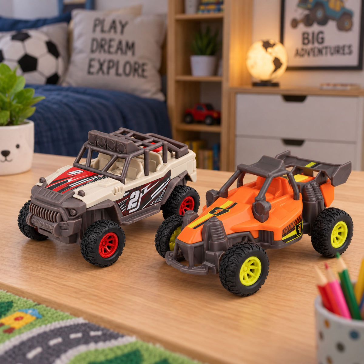 Terepjáró buggy terepjáró autó meghajtó lámpák hangjai