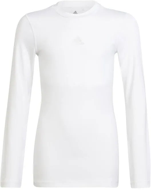 Dziecięca koszulka termoaktywna Adidas Jr Techfit Ls T-shirt biała