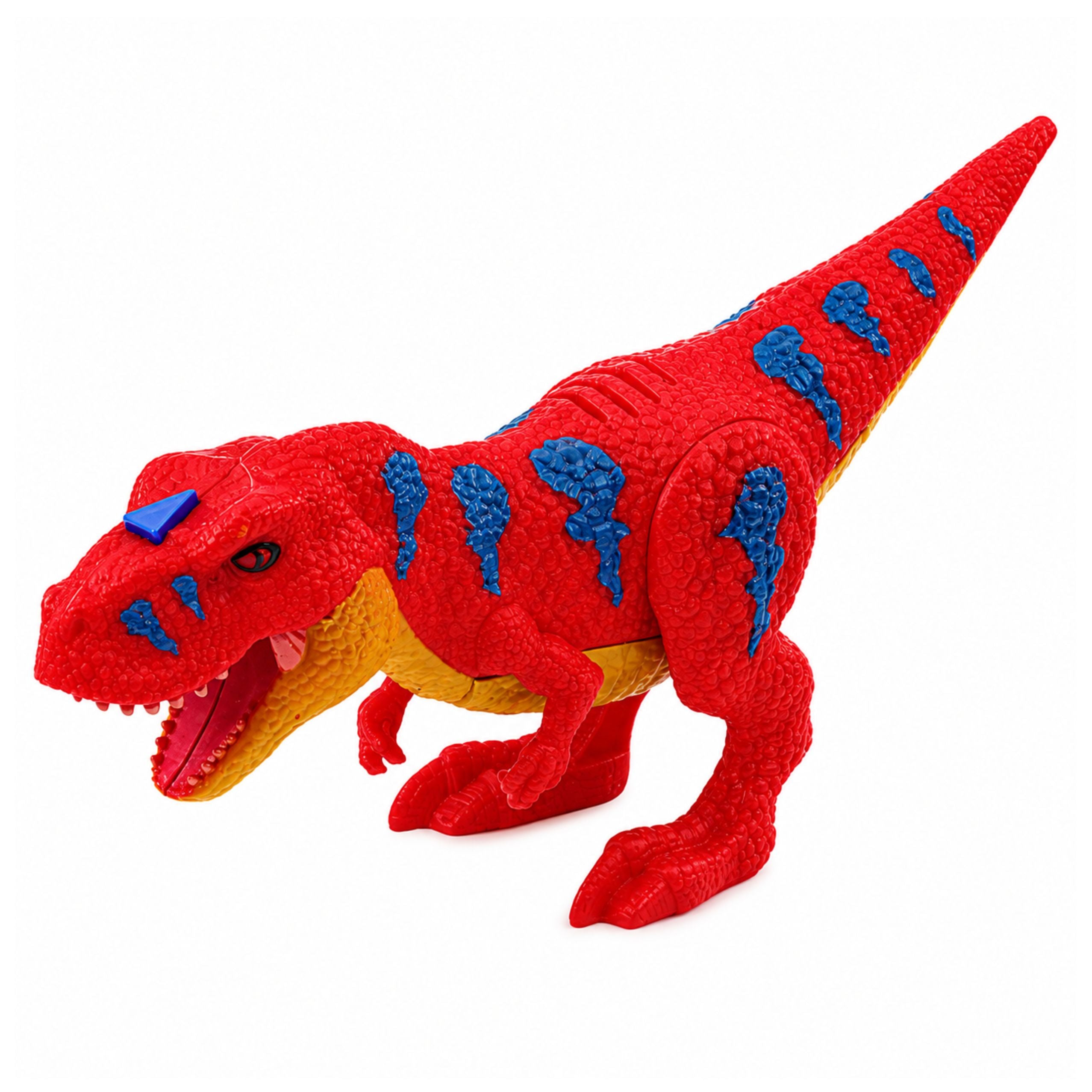 Transporter Truck With Cage T-rex Dinosaur Figure Lights And Sounds 1:12