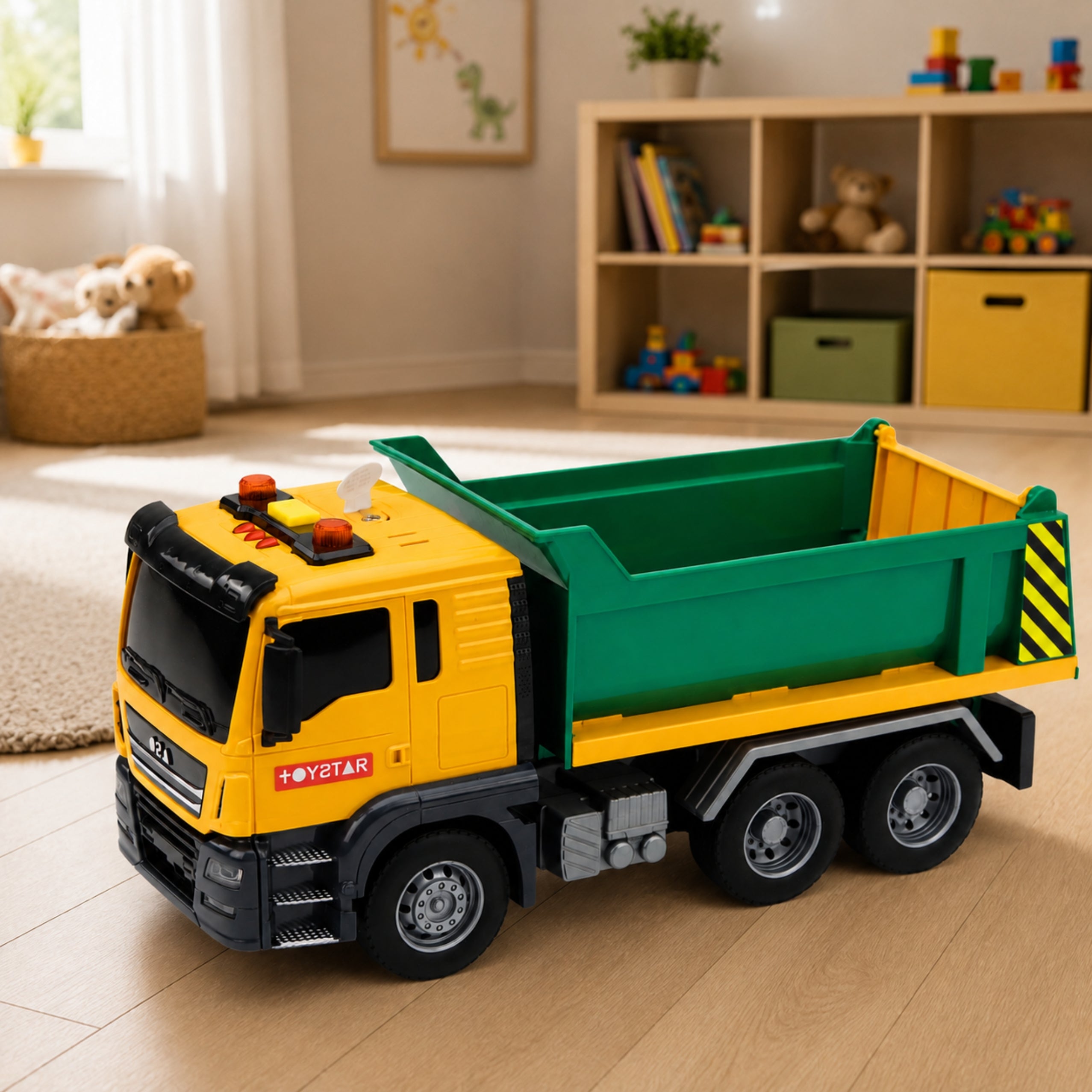 Construction Truck Tipper Tipper Opening Tail Lights Sounds 1:14