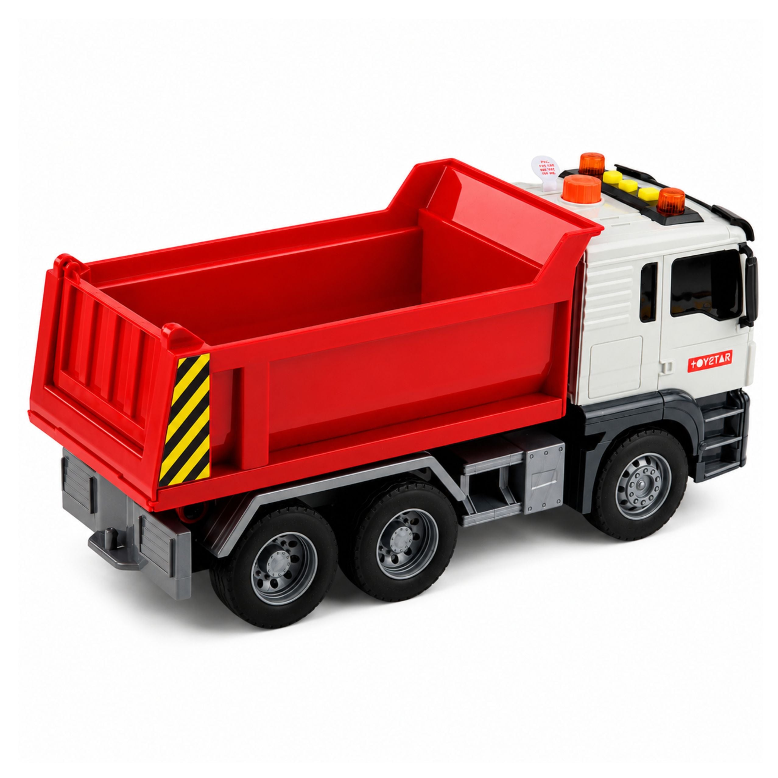 Tipper Truck Lifting Box Opening Lights Sounds Red