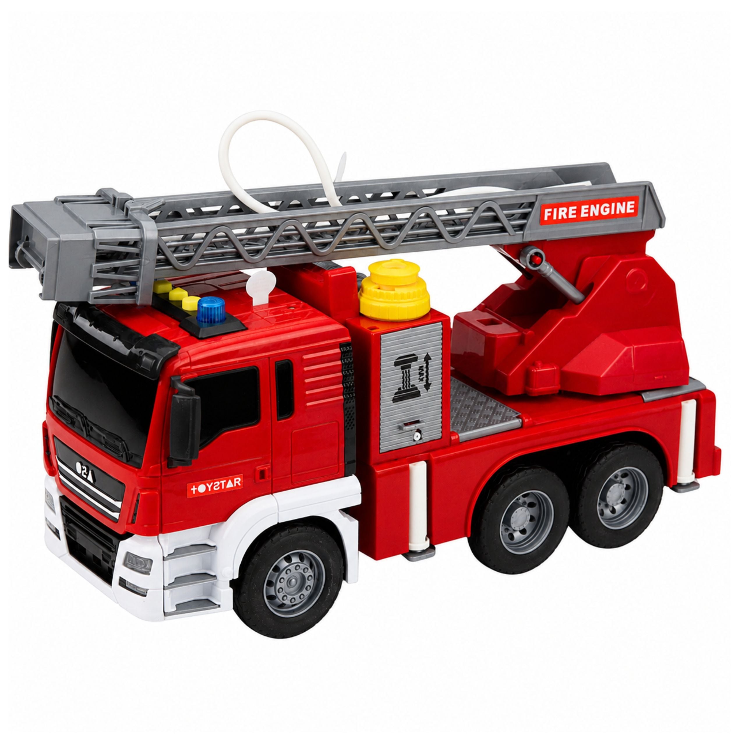 Fire Truck With Boom Water Pouring Function Lights And Sounds