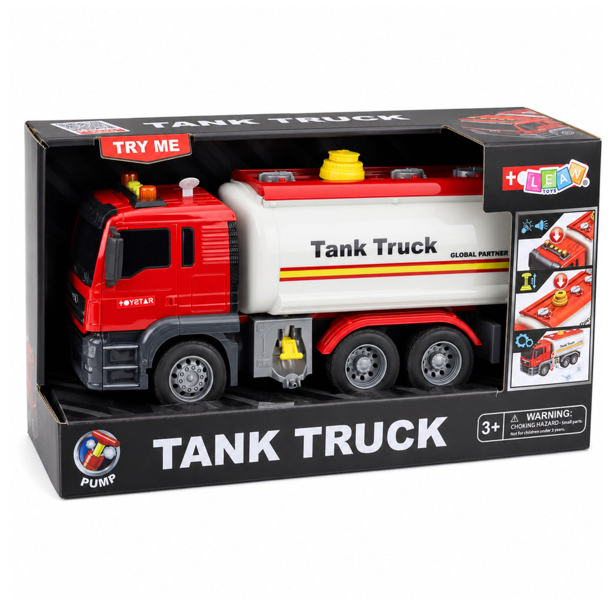Les lumières de versement d'eau de tuyau de système d'eau de camion-citerne sonnent en rouge