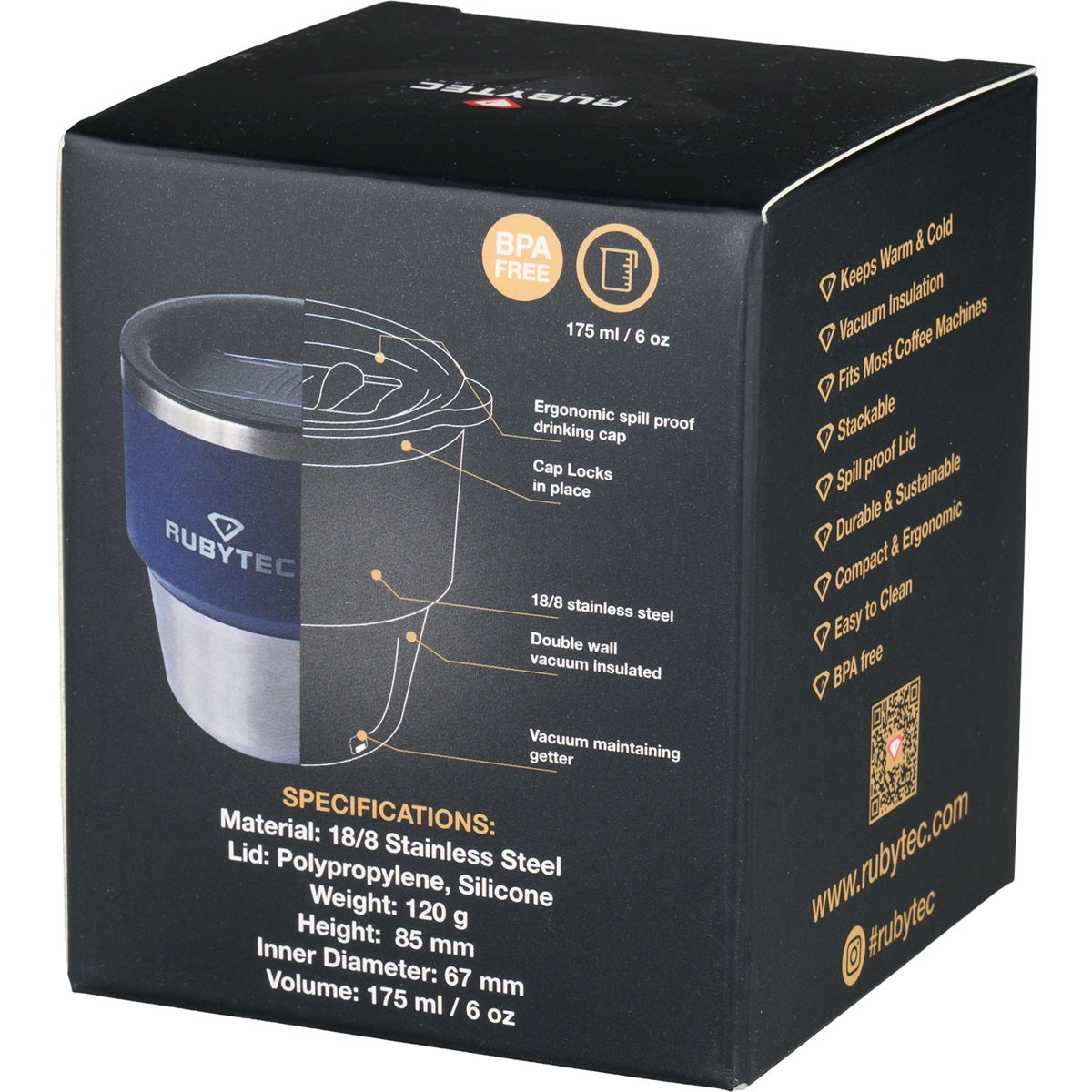 Rubytec Shira Dailyshot 0.175l Dark Navy