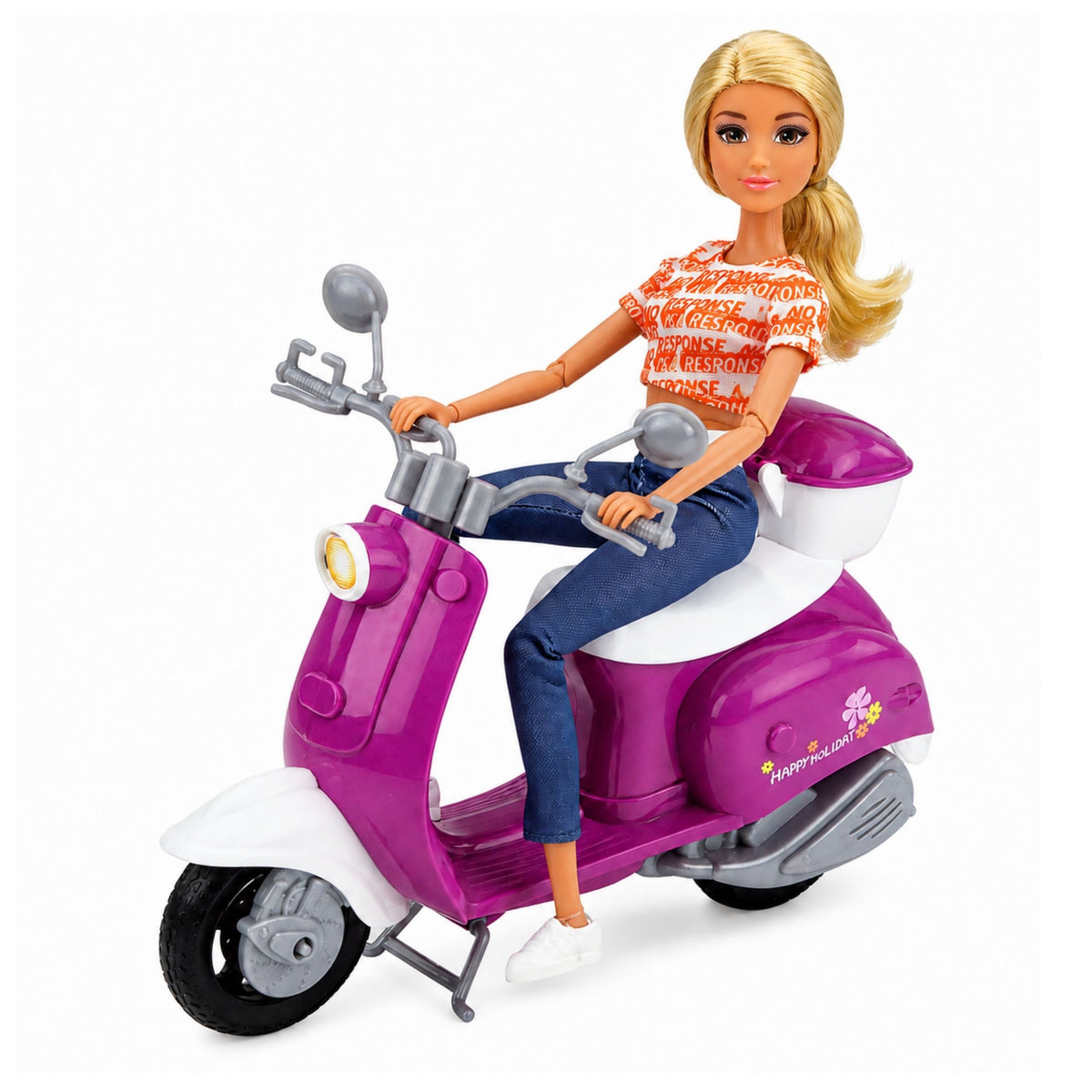 Anlily Traveler Doll On Scooter Brillen-Telefonhalter-Zubehör
