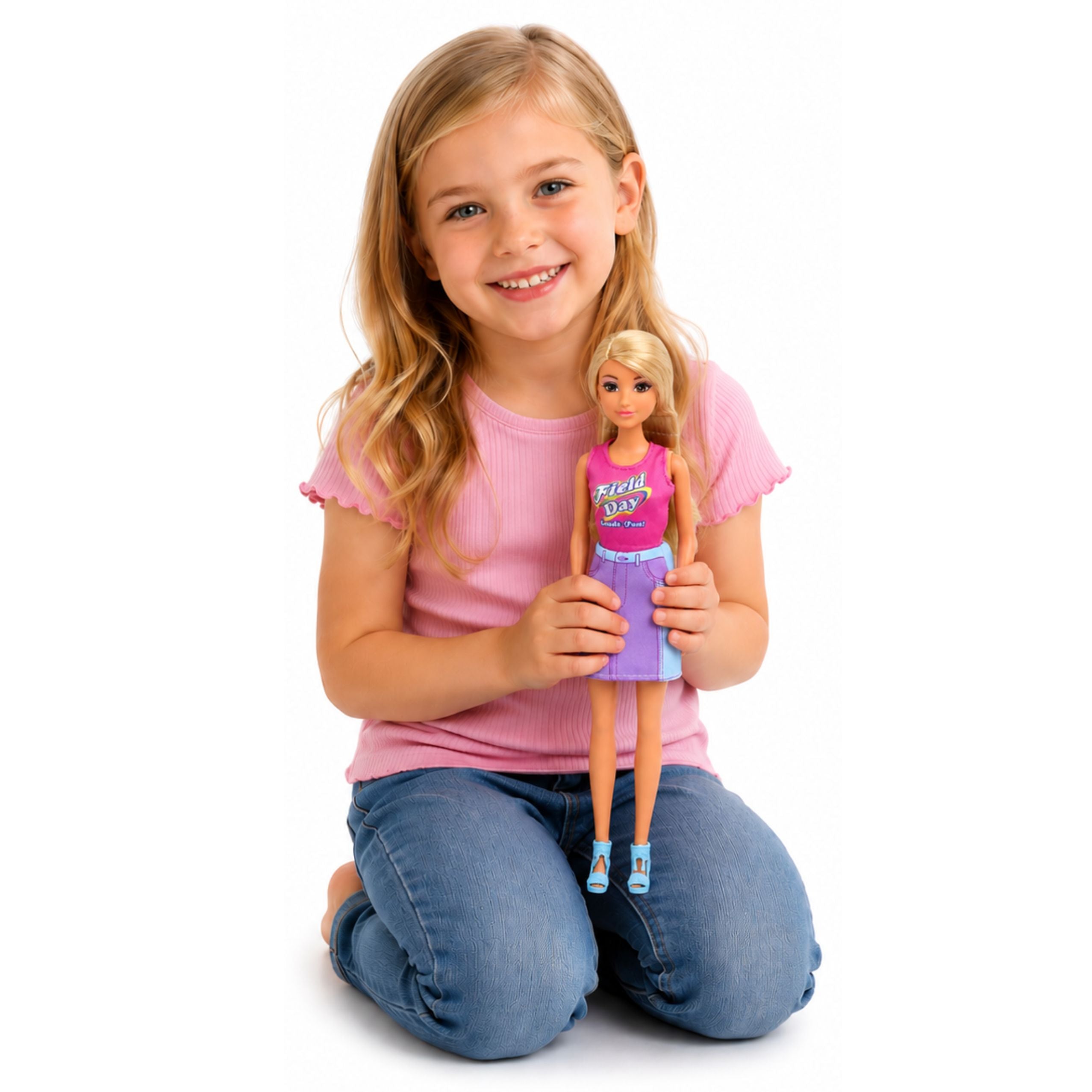 Anlily Doll With A White Dog In A Collar Bed And Accessories Set