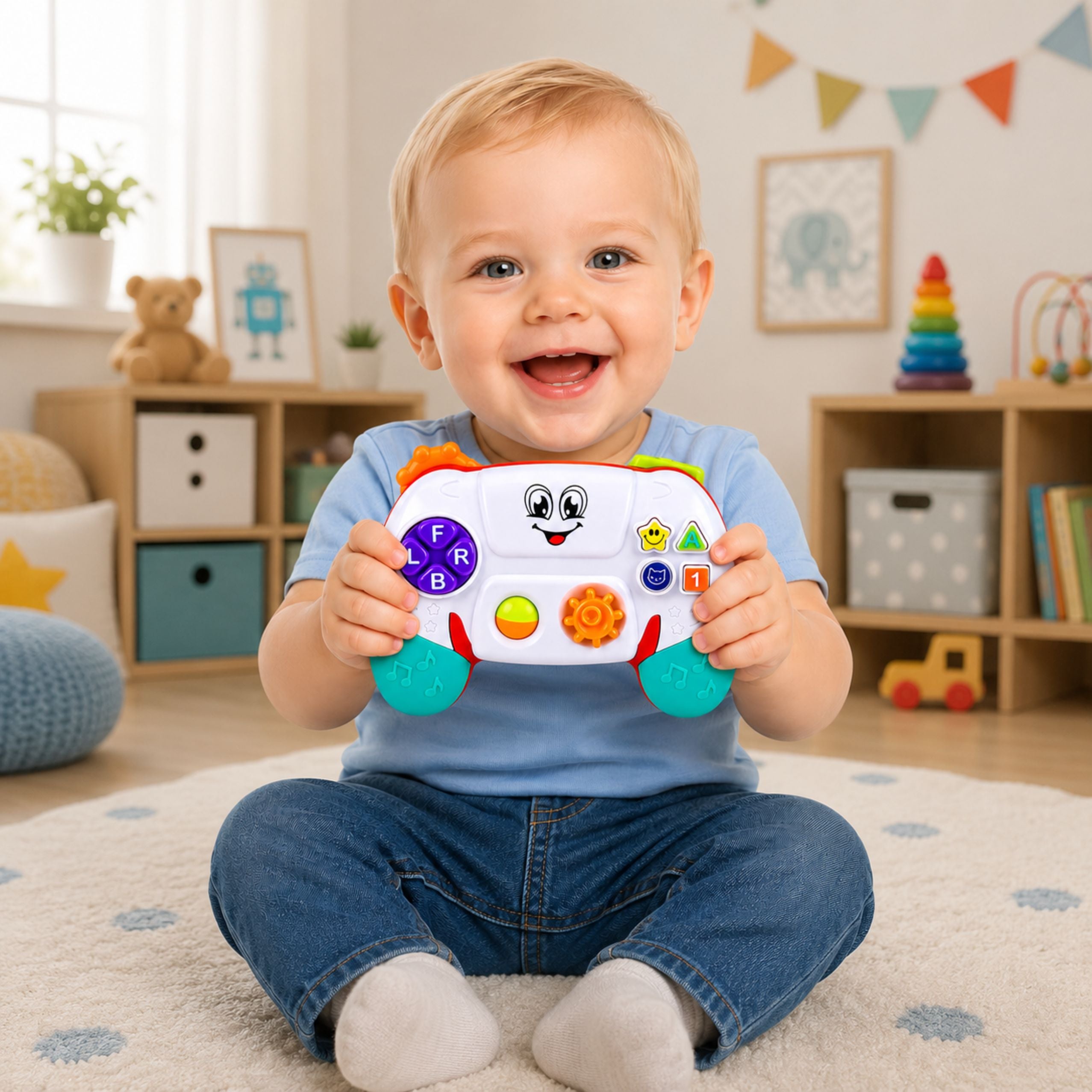 Interactive Educational Pad For Toddlers Lights Sounds Melodies