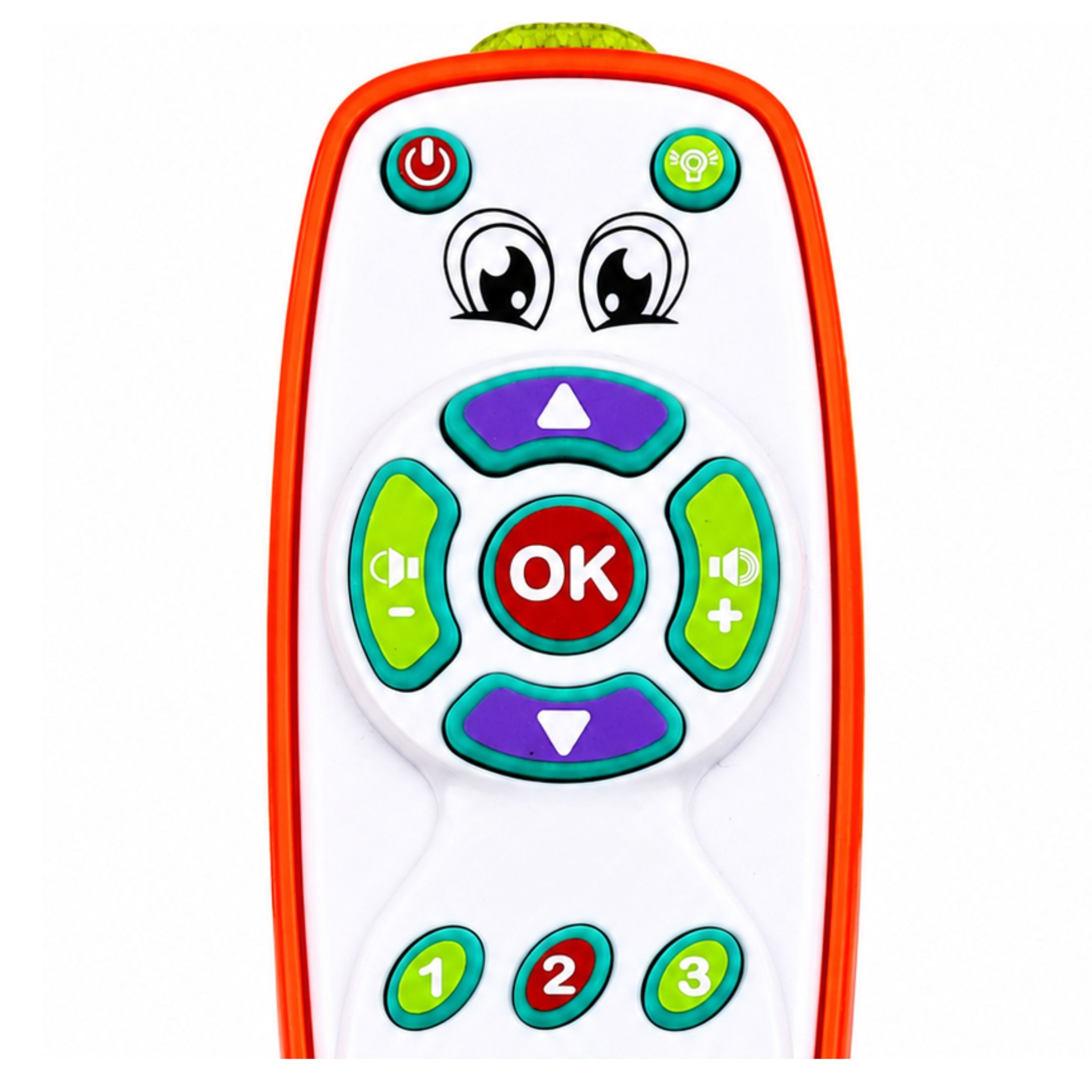 Interactive Educational Remote Control For Toddlers With Adjustable Lights And Sound