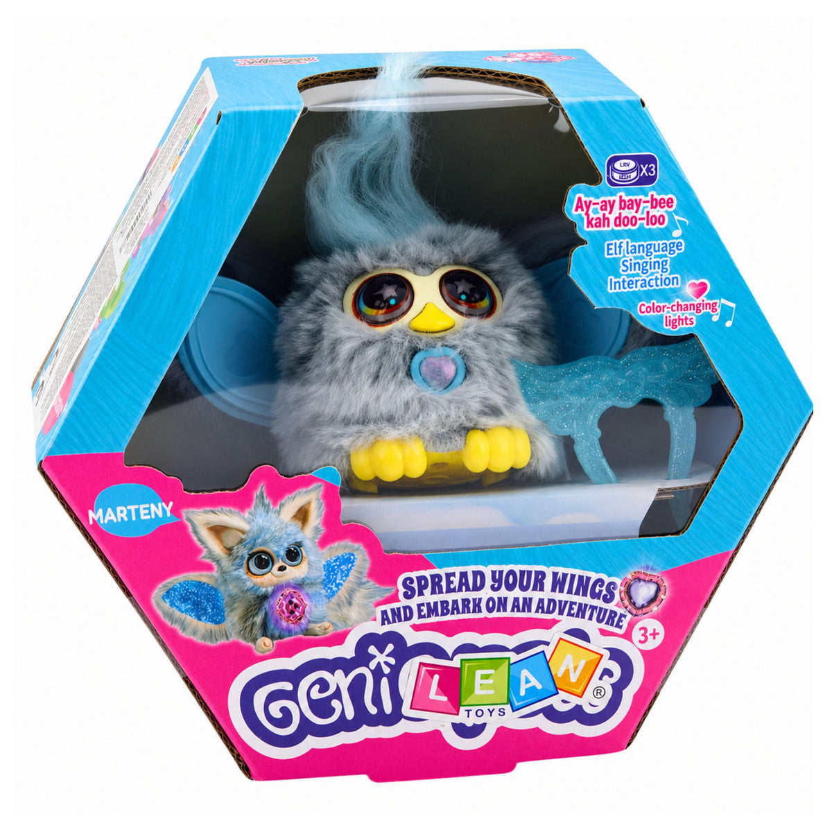 Genie Pets Interactive Creature Lights & Sounds Pendant Gray