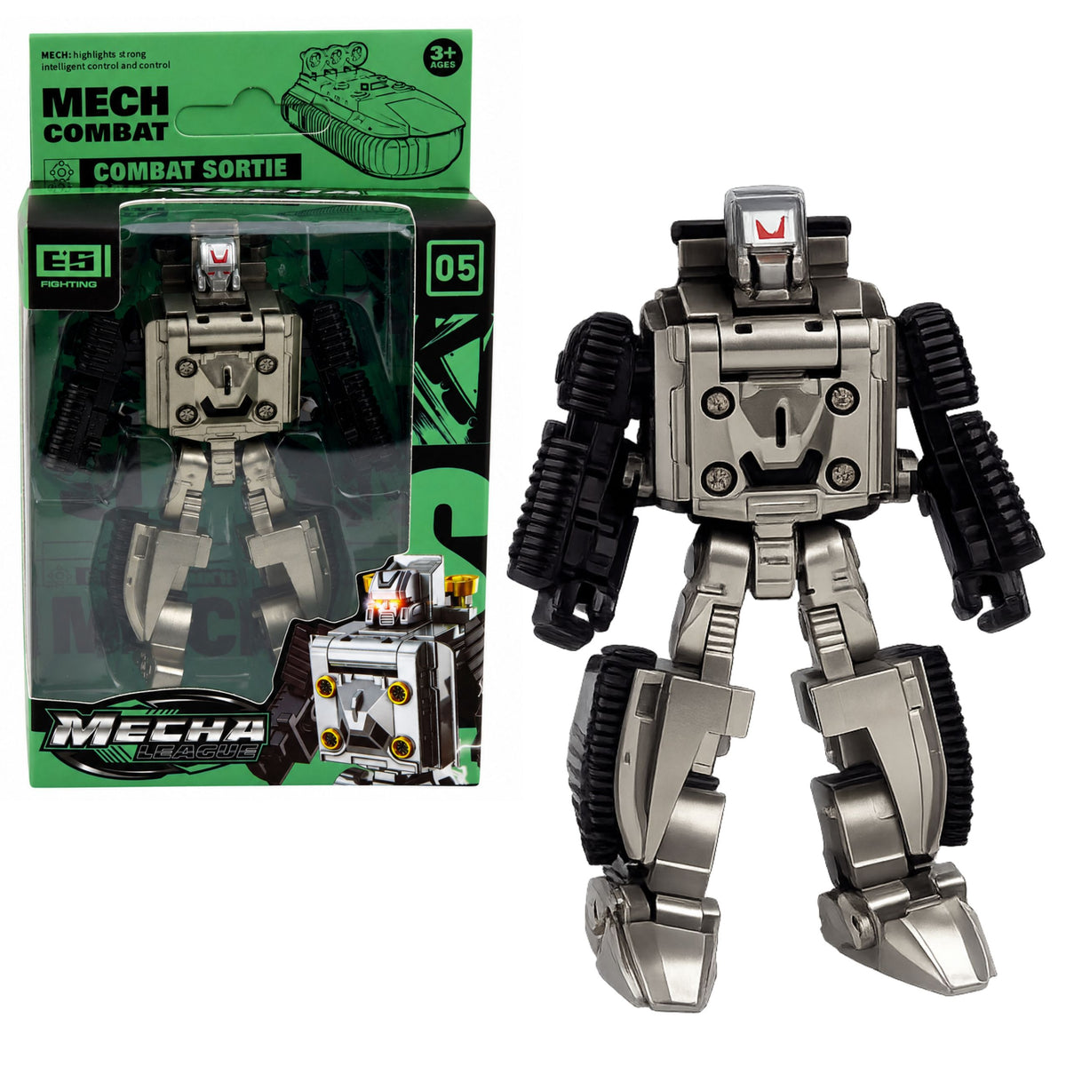 Robot Military Vehicle 2 In 1 Figure Tank Fighter Hovercraft