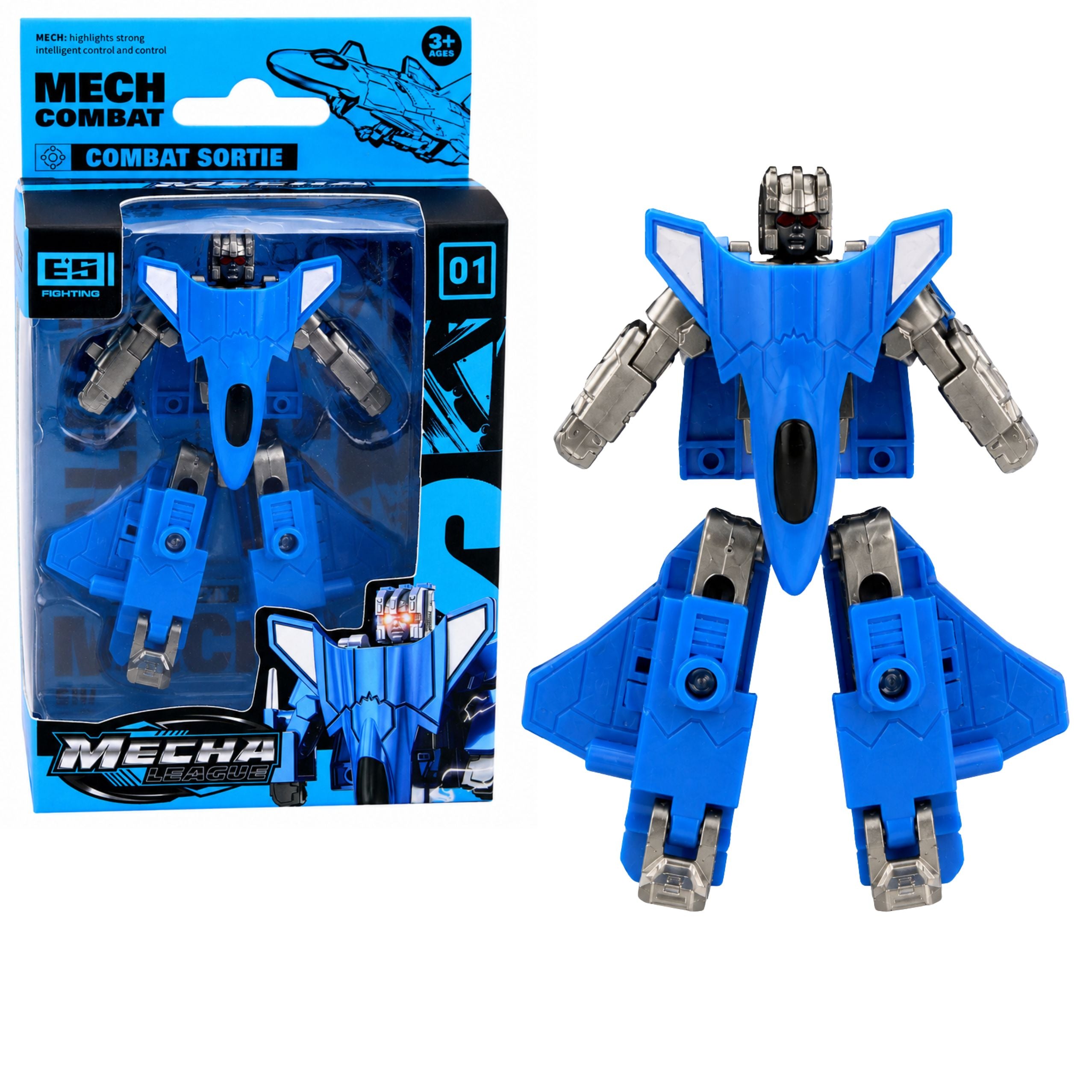 Robot Military Vehicle 2 In 1 Figure Tank Fighter Hovercraft