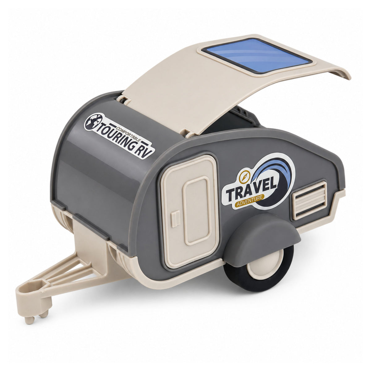 Off-road Vehicle With Camper Sounds Blue Tourist Set