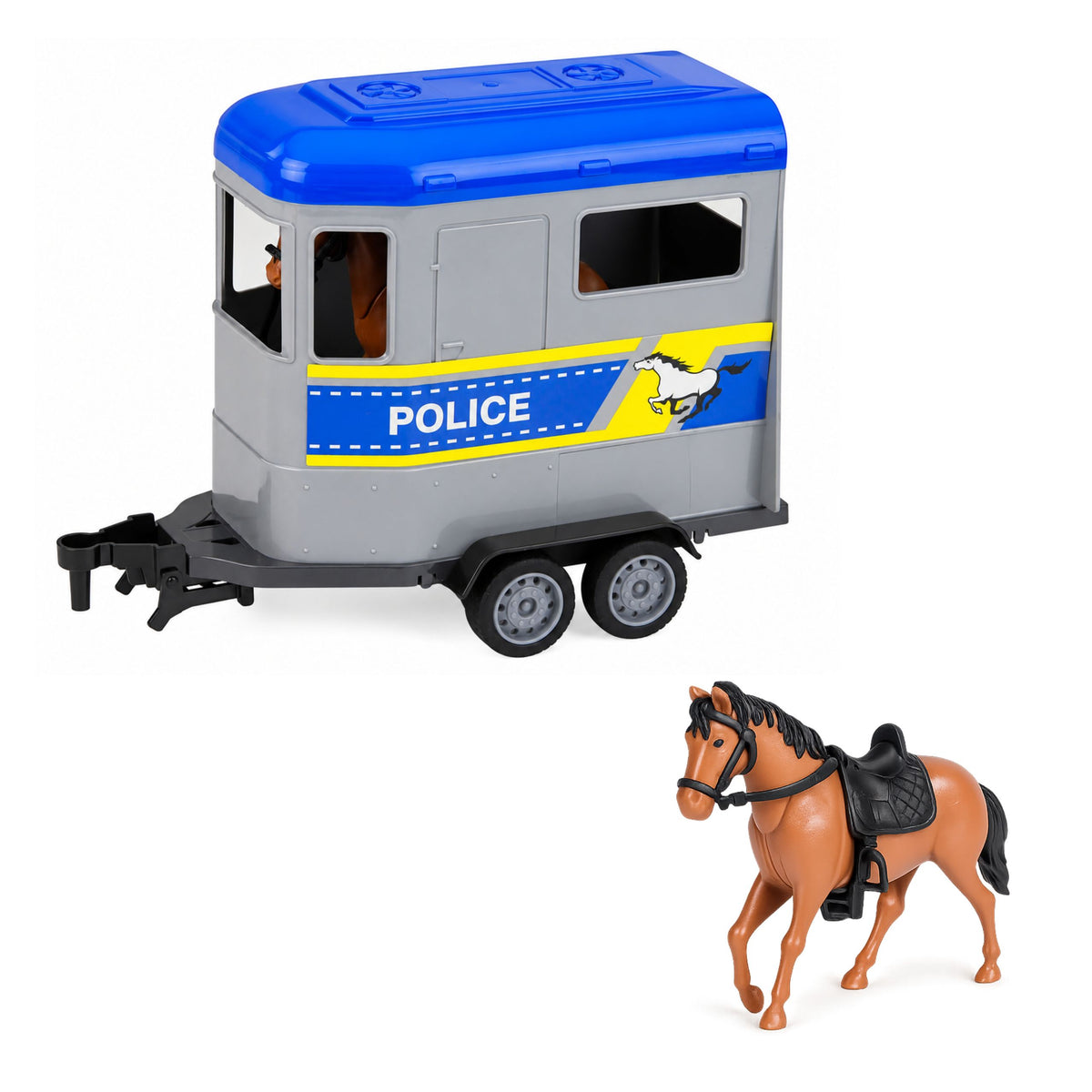 Police Off-road Vehicle Horse Trailer Lights Sounds Set
